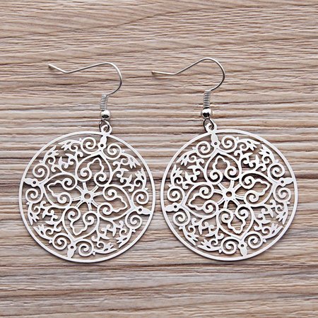 

Vintage Casual Boho Earrings, Silver, Earrings