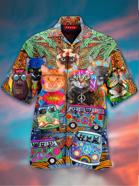 

Shirt Collar Animal Shirts, Red, Men's Floral shirt