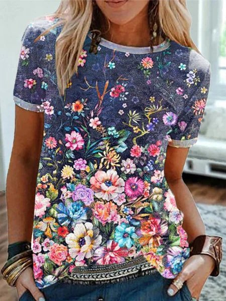 

Camicie & Top Girocollo Maniche Corte Dritto, Come immagine, T-Shirts