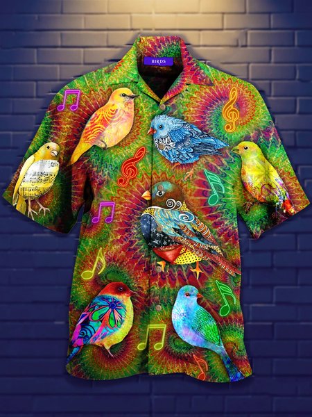 

Shirt Collar Abstract Casual Shirts, Green, Men's Floral shirt