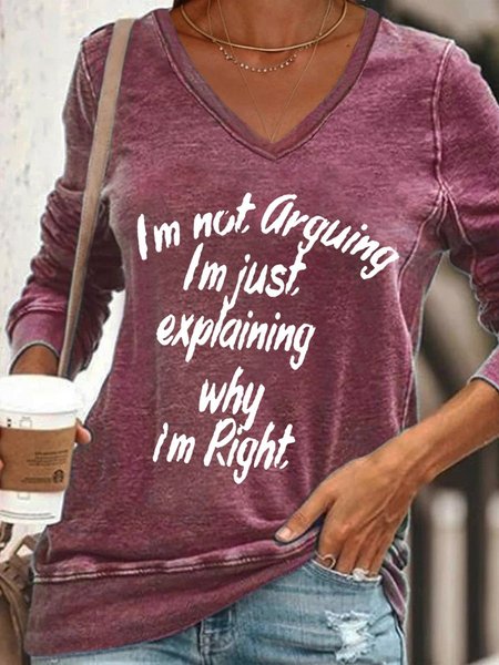 

I Am Not Arguing Women's Sweatshirt, Purple red, Hoodies&Sweatshirts