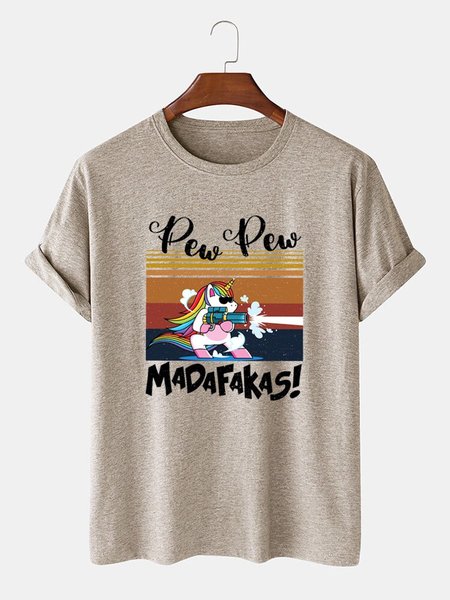 

Letter Cotton-Blend Tee T-shirt, Light khaki, T-shirts