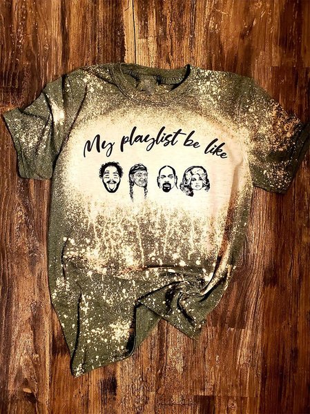 

Vintage Short Sleeve T-shirt, As picture, Tops