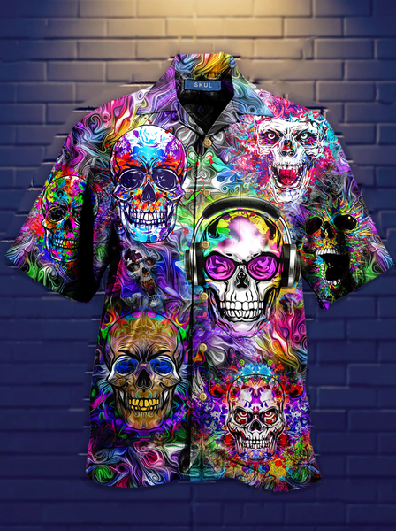 

Shirt Collar Shirts, Skull, Shirts ＆ Blouse