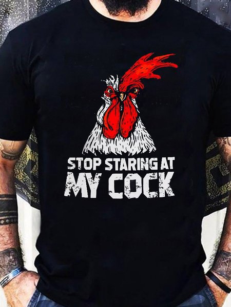

Stop staring at my cock T shirt, Black, T-shirts