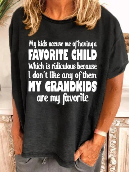 

Short Sleeve Cotton-Blend Casual Crew Neck T-shirt, Black, T-Shirts