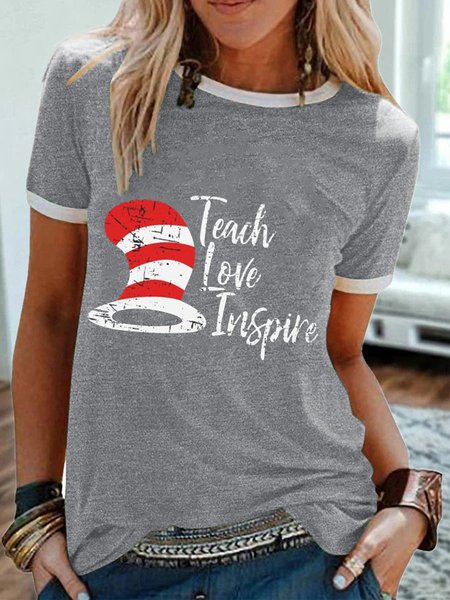 

Touch Love Inspire Women's T-Shirt, Grey, T-shirts
