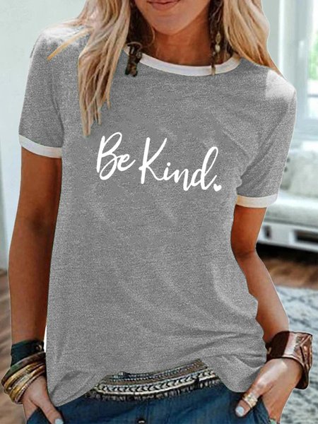 

Be Kind Graphic Tee, Gray, Auto-Clearance