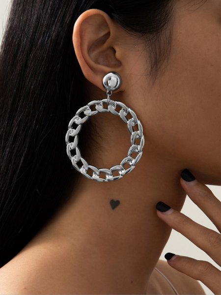 

Elegant Elegant All Season Alloy Earrings, Silver, Earrings