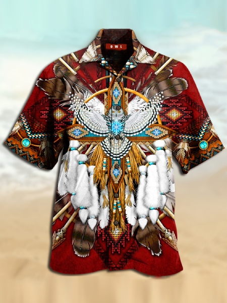 

Shirt Collar Shirts, Red, Men's Floral shirt