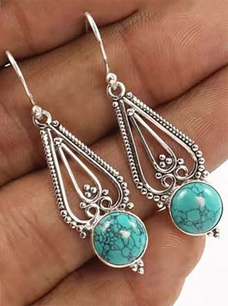 

Alloy Earrings, Silver, Accessories