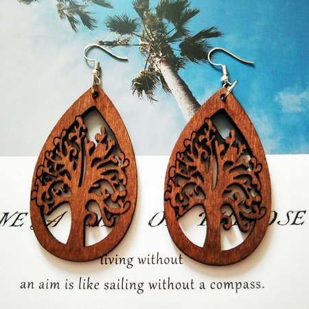 

Vintage Accessories, Brown, Earrings