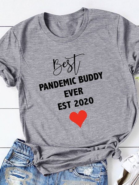 

Best Pandemic Buddy Everest 2020 Women Valentine's Tee, Gray, T-shirts