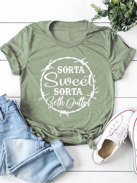 

Sorta Sweet Sorta Beth Dutton Graphic Tee, Army green, T-shirts