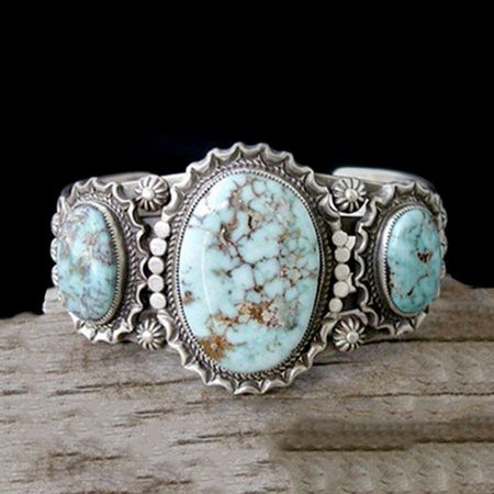 

Ethnic style turquoise ring vintage ring, Blue, Accessories