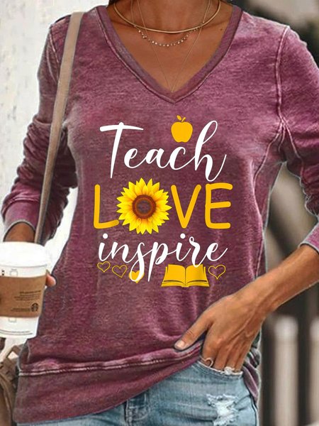 

Touch Love Inspire Women's T-Shirt, Purple red, Hoodies&Sweatshirts