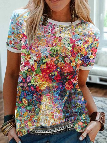 

Short Sleeve Casual Shirts & Tops, Red, T-shirts