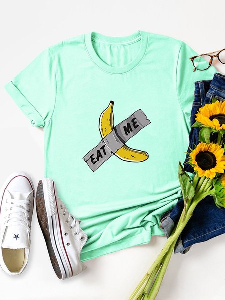 

Eat Me Banana Graphic Tee, Mint, T-shirts