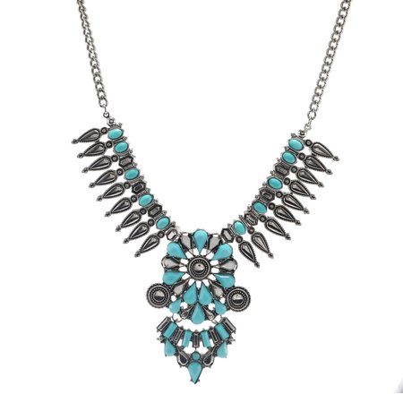 

Road turquoise necklace, As picture, Necklaces