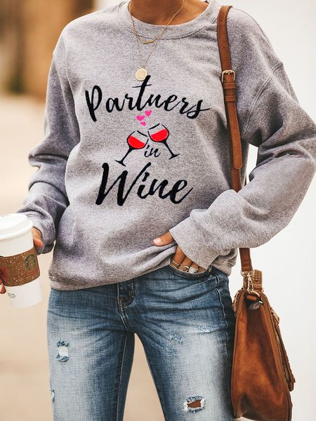

Partners Wine Women's Sweatshirt, Grey, Hoodies&Sweatshirts