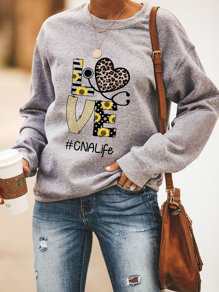 

Love Sunflower Women's Sweatshirt, Grey, Hoodies&Sweatshirts