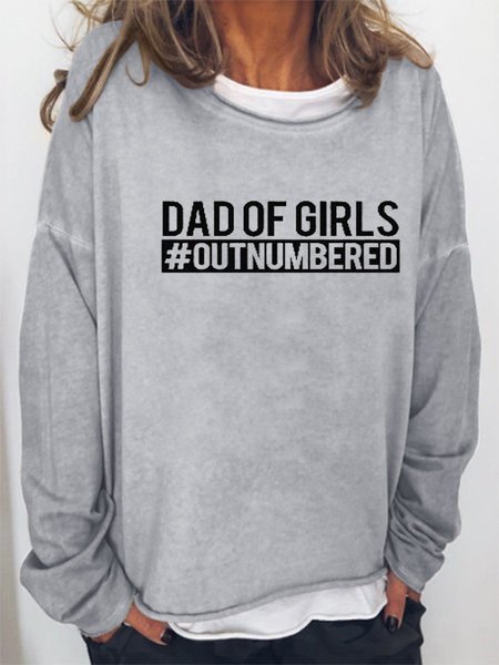 

Dad of Girls Outnumbered Sweatshirt, Gray, Hoodies&Sweatshirts