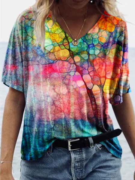 

Art Tree Print Tee, Color, T-shirts