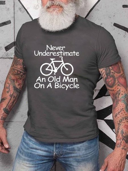 

Never Underestimate An Old Man On Skis T-shirt, Deep gray, T-shirts