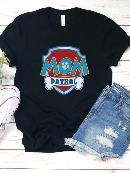 

Mom Patrol Shirt, Black, T-shirts