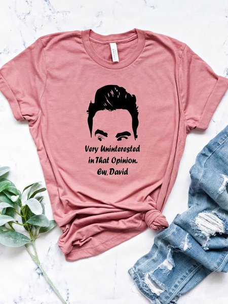 

David Cotton-Blend Short Sleeve O-Neck T-Shirt, Red, T-shirts