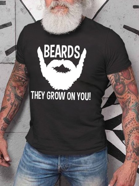 

Beards They Grow On You Shirt, Black, T-shirts