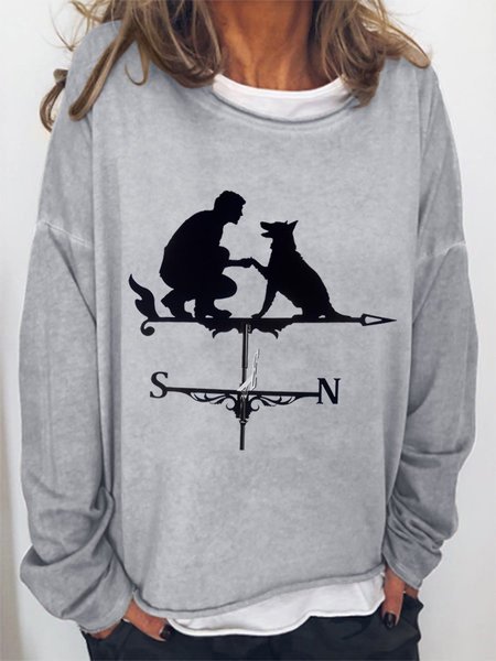 

The Black Weather Vane Women's Sweatshirt, Grey, Hoodies&Sweatshirts