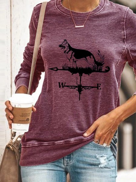 

Black Dog Weather Vane Women's Sweatshirt, Purple red, Hoodies&Sweatshirts
