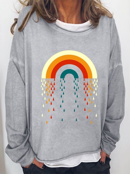 

Rainbow Women's Sweatshirt, Grey, Hoodies&Sweatshirts