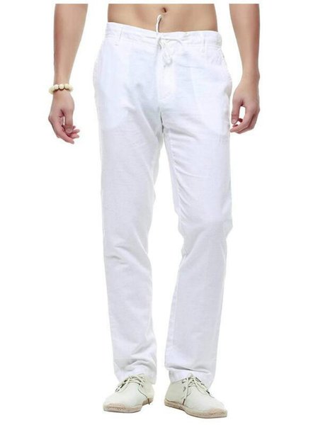 

Cotton Pants, White, Men's pants