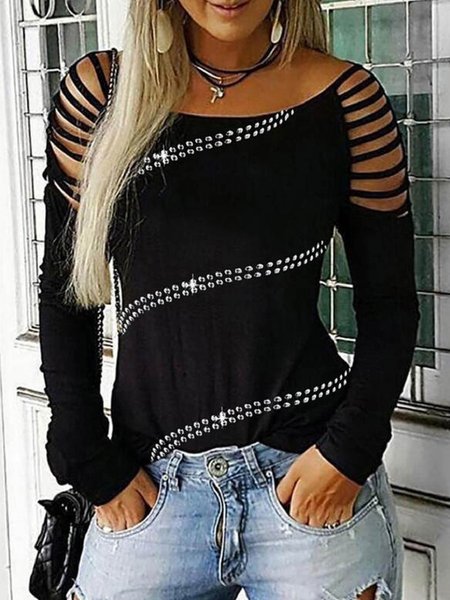 

Camicie & Top Misto Cotone, Nero, T-Shirts