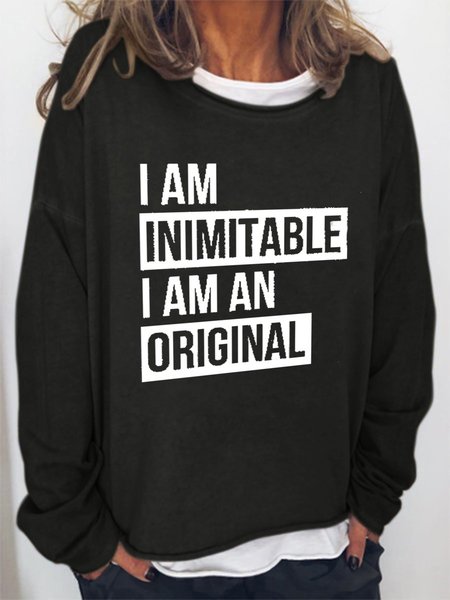 

I am Inimitable I am an Original Sweatshirt, Black, Hoodies&Sweatshirts