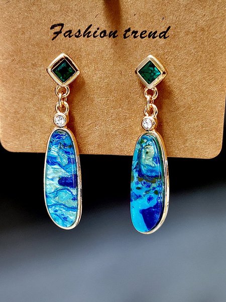

Bohemian Fashion Ocean Stone Earrings, Color2, Accessories