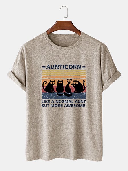 

Crew Neck Casual Tee Shirts & Tops, Light khaki, Men's t-shirts