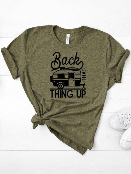 

Camping tshirt, Green, T-shirts