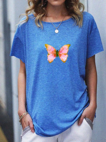 

Butterfly T-shirt, Blue, T-shirts