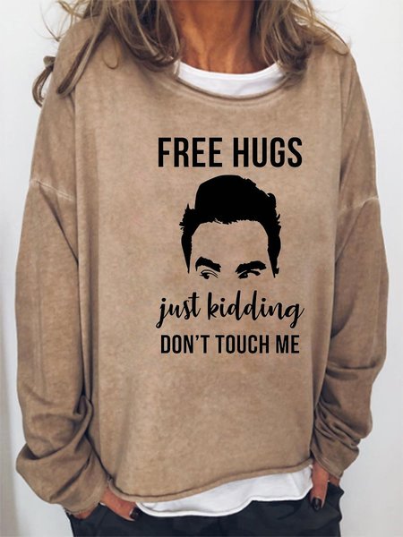 

Free Hugs Just Kidding Women's Sweatshirts, Light brown, Hoodies&Sweatshirts