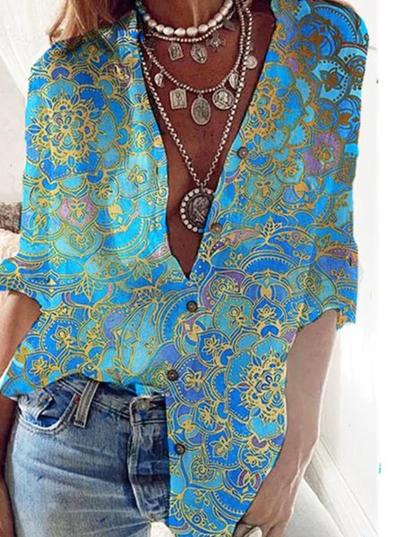 

Long Sleeve Vintage Shirts & Tops, Peacock, Shirts & Blouses