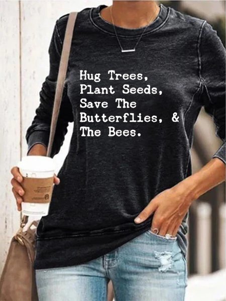 

Bees Long Sleeve Sweatshirt, Black, Hoodies&Sweatshirts