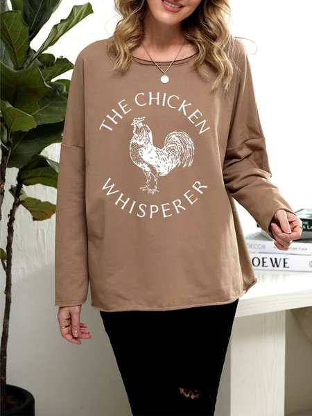 

The Chicken Women's Sweatshirt, Khaki, Hoodies&Sweatshirts