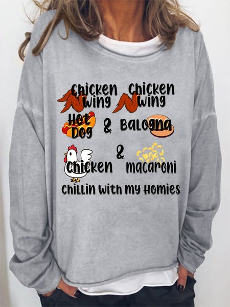 

Chicken Song Women's Sweatshirt, Grey, Hoodies&Sweatshirts