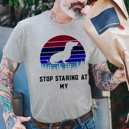 

Stop staring at my Men's T-shirt, Light gray, T-shirts