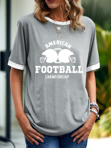 

American Football Women's T-Shirt, Grey, T-shirts