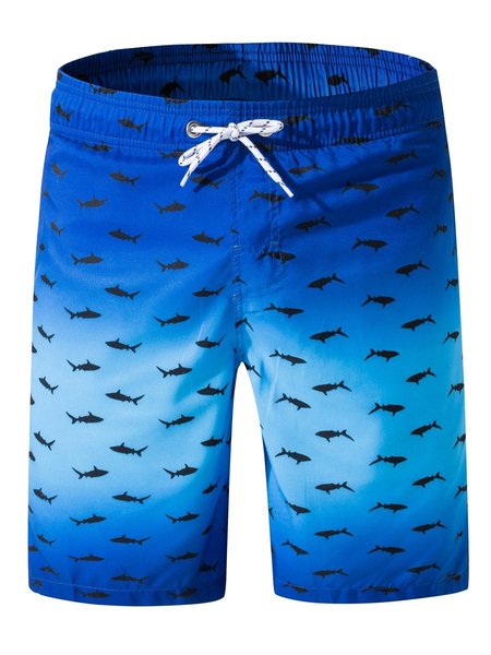 

Casual Pants, Blue, Shorts