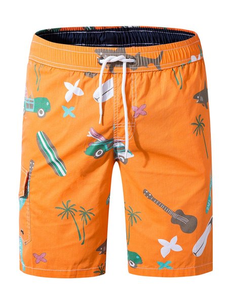 

Abstract Pants, Orange, Men's shorts